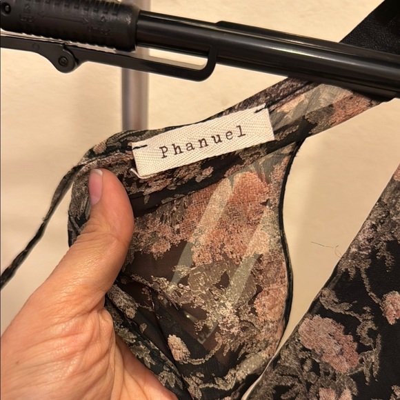 Phanuel Pink and Cream Asymmetrical Jumpsuit - Picture 3 of 4